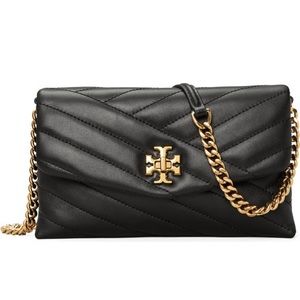 Tory Burch Kira Chevron Crossbody Bag (Black)